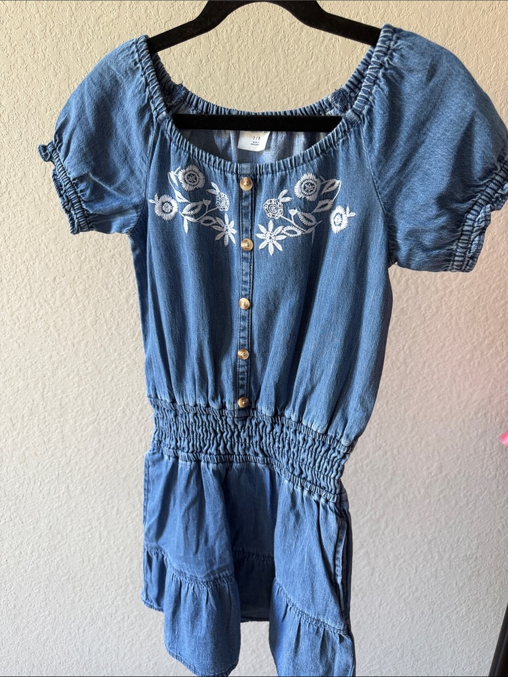 Girls Abercrombie & Fitch 7/8 Denim Dress